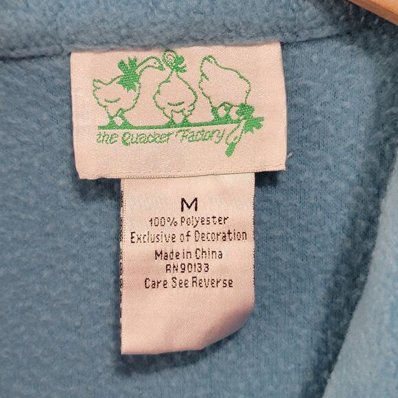 The Quacker Factory Womens Sparkle & Shine Zip Front Fleece Jacket A32787 Medium - Picture 7 of 10